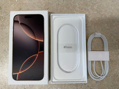 Apple iPhone 16 Pro Max Empty Retail Box Factory Original & USB-C Cable Option