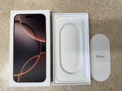 Apple iPhone 16 Pro Max Empty Retail Box Factory Original & USB-C Cable Option