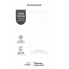 BodyGuardz Pure 2 Clear Tempered Glass Screen Protector Samsung Galaxy S24 FE