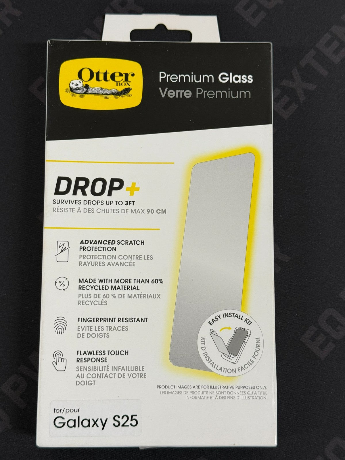 OtterBox Samsung Galaxy S25 and S24 Premium Tempered Glass Protector Clear