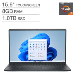 Dell Inspiron DC15255 Laptop 15.6 FHD AMD Ryzen 5 7530U 8GB RAM 1TB SSD-Warranty