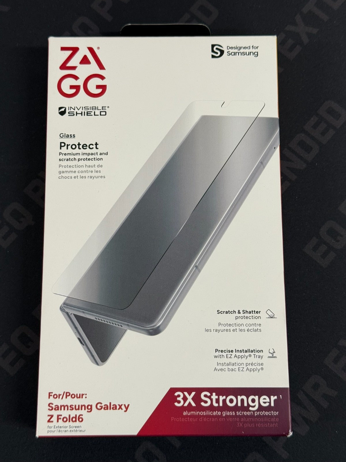 ZAGG InvisibleShield Antimicrobial Glass Screen Protector Galaxy Z Fold6