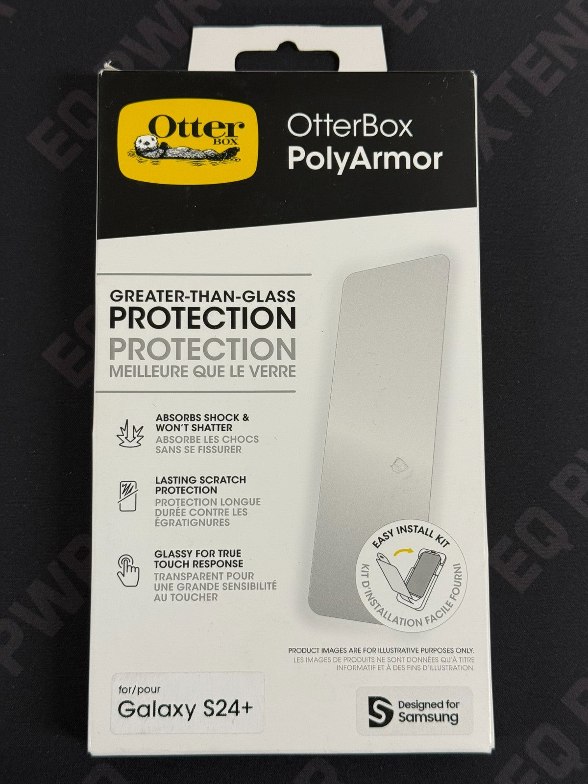 OtterBox Samsung Galaxy S24+ Screen Protector Polyarmor Tempered Glass