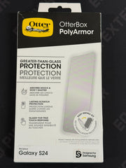 OtterBox PolyArmor Glass Samsung Galaxy S24 Clear Screen Protector – New