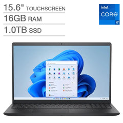 Dell 15.6" Touch Screen DC15250 Intel i7-1355U 1TB SSD 16GB RAM Dell Warranty