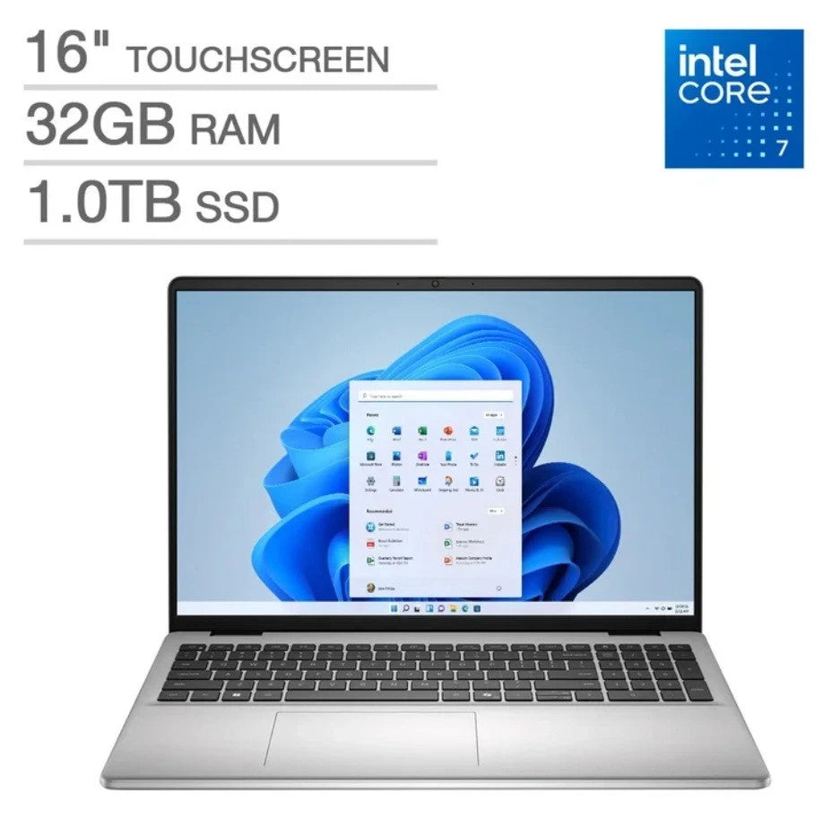 Dell 16 Plus DC16251 16" FHD Touch Intel Core 7 150U 32GB 1TB SSD W11- Warranty