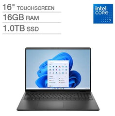 Dell 16 DC16250 16" FHD Touch Screen Core 7 150U 16GB RAM 1TB SSD W11 Warranty