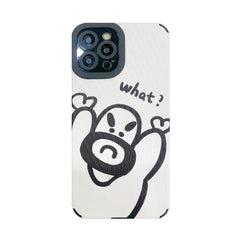 Hand Drawn Cartoon Funny Male And Funny Female Mobile Phone Case