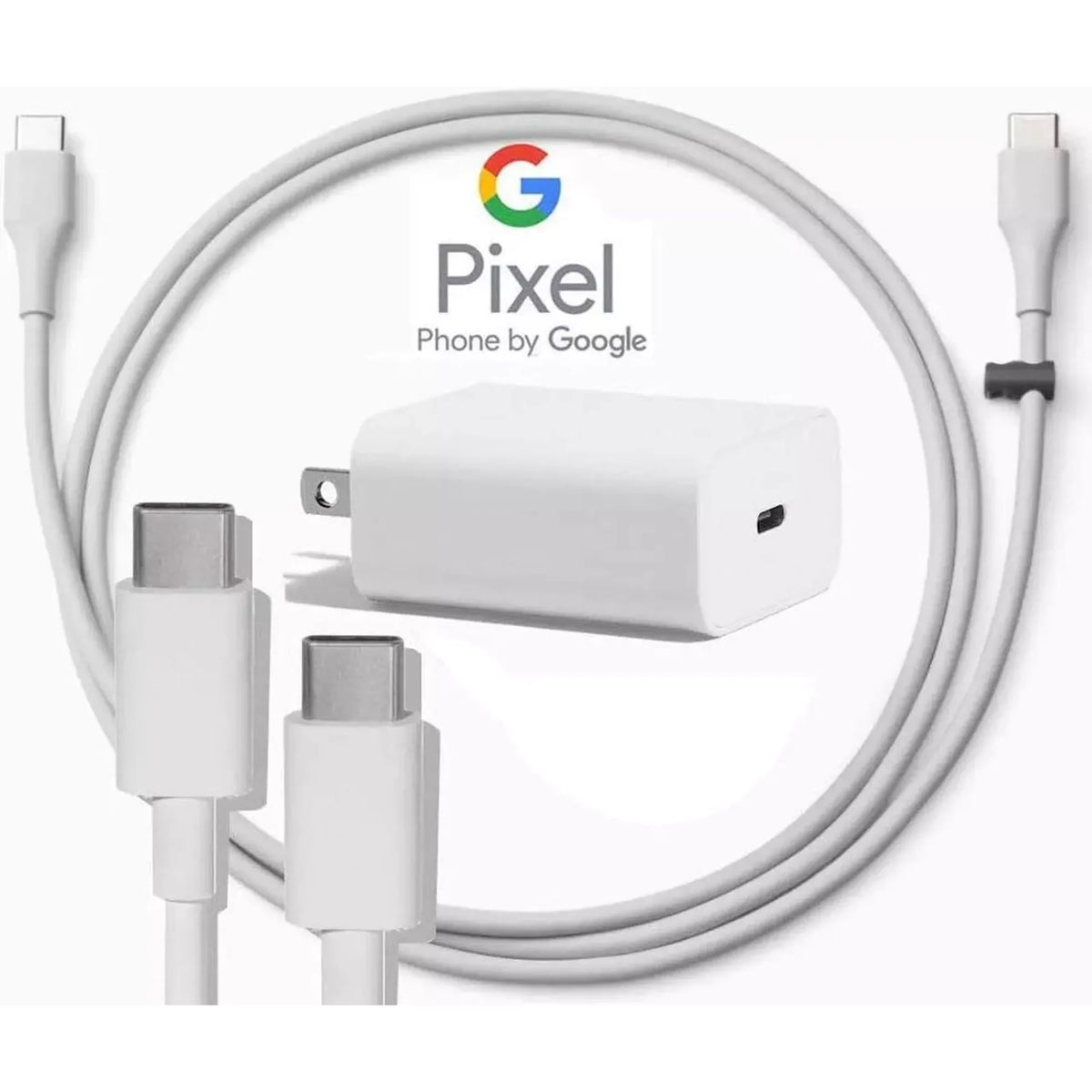 Google USB-C Fast Charger & USB-C to USB-C Cable Set for Google Pixel 7,8,9 Pro