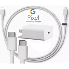 Google USB-C Fast Charger & USB-C to USB-C Cable Set for Google Pixel 7,8,9 Pro