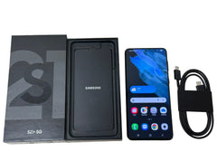 Samsung Galaxy S21+ Plus 5G 128GB Unlocked GSM CDMA Excellent- Black / Violet