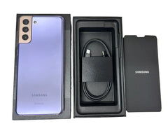 Samsung Galaxy S21+ Plus 5G 128GB Unlocked GSM CDMA Excellent- Black / Violet